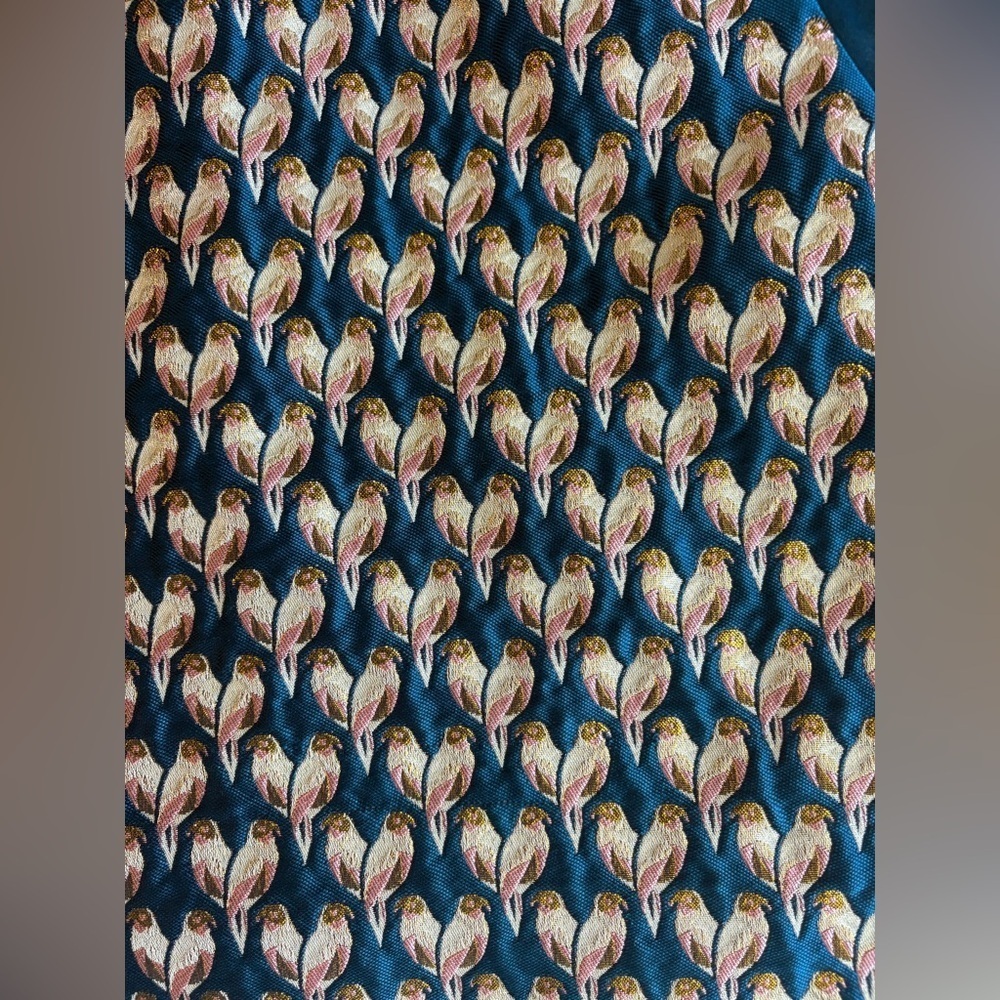Imoga Teal and Patterned Mini Dress - Picture 7 of 7